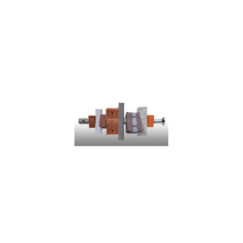 Boite 100 chevilles matériaux pleins à frapper Ø6 x 40 mm - BATIFIX - 1411