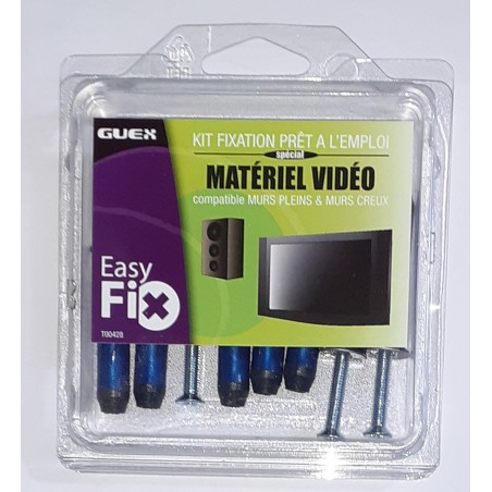 Kit fixation spécial matériel vidéo compatible murs pleins et murs ...